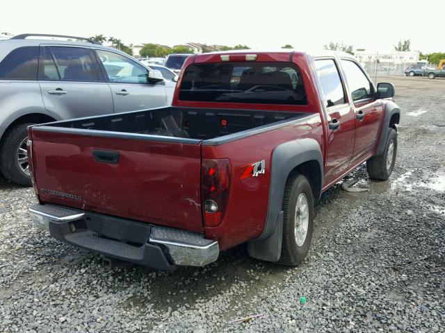 1GCDT136158133261 - 2005 CHEVROLET COLORADO RED photo 4