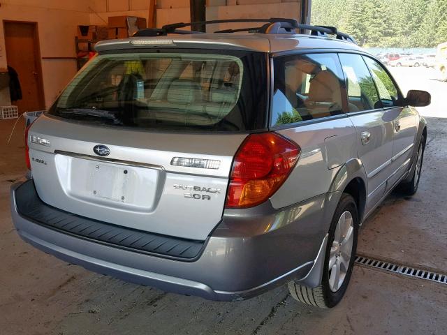 4S4BP85C964347927 - 2006 SUBARU LEGACY OUT SILVER photo 4