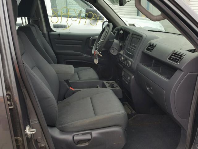 5FPYK1F2XDB013087 - 2013 HONDA RIDGELINE GRAY photo 5