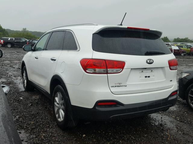 5XYPG4A37GG173500 - 2016 KIA SORENTO LX WHITE photo 3