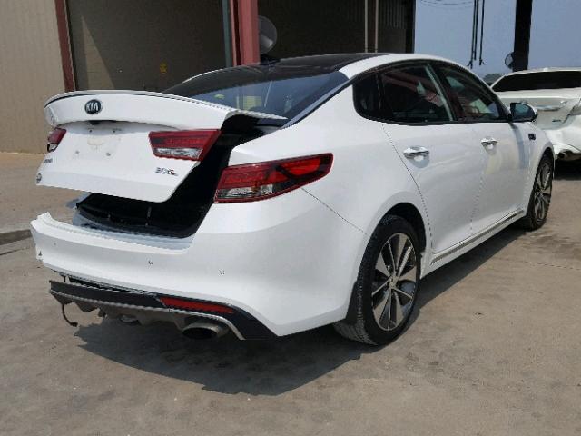 5XXGV4L21GG050404 - 2016 KIA OPTIMA SXL WHITE photo 4