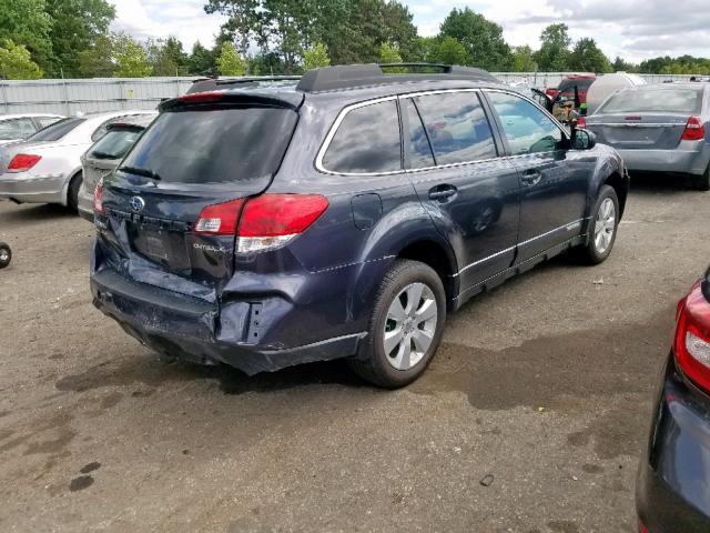 4S4BRCKCXA3332773 - 2010 SUBARU OUTBACK 2. GRAY photo 4