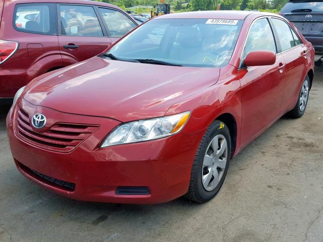 4T1BE46K39U348225 - 2009 TOYOTA CAMRY BASE RED photo 2