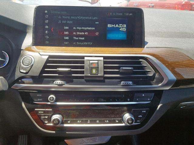 5UXTR7C59KLE96244 - 2019 BMW X3 SDRIVE3 WHITE photo 9