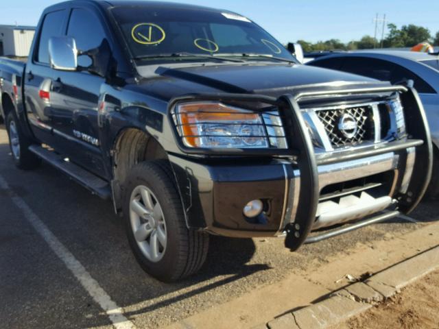 1N6BA0EC9CN325419 - 2012 NISSAN TITAN S BLACK photo 1