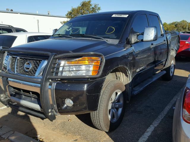 1N6BA0EC9CN325419 - 2012 NISSAN TITAN S BLACK photo 2