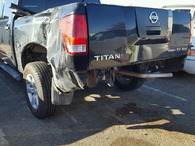 1N6BA0EC9CN325419 - 2012 NISSAN TITAN S BLACK photo 9