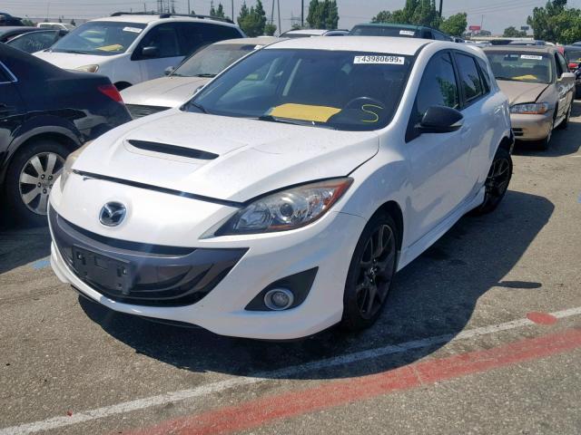 JM1BL1L49D1704685 - 2013 MAZDA SPEED 3 WHITE photo 2