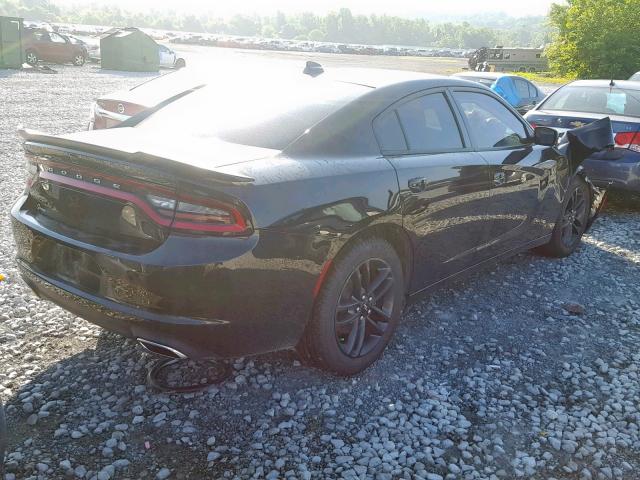 2C3CDXJG0KH520692 - 2019 DODGE CHARGER SX BLACK photo 4