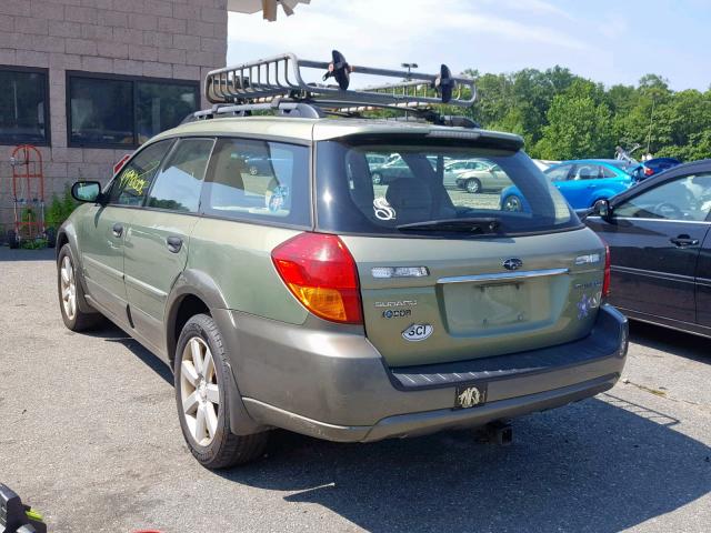 4S4BP61C277312074 - 2007 SUBARU LEGACY OUT GREEN photo 3