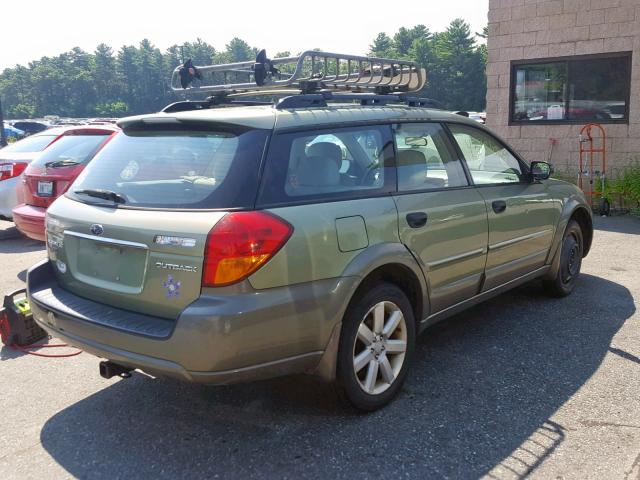 4S4BP61C277312074 - 2007 SUBARU LEGACY OUT GREEN photo 4