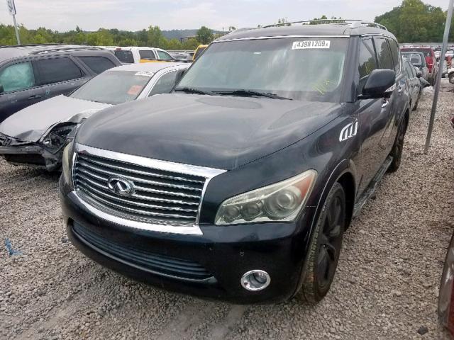 JN8AZ2NE7C9019367 - 2012 INFINITI QX56 BLACK photo 2