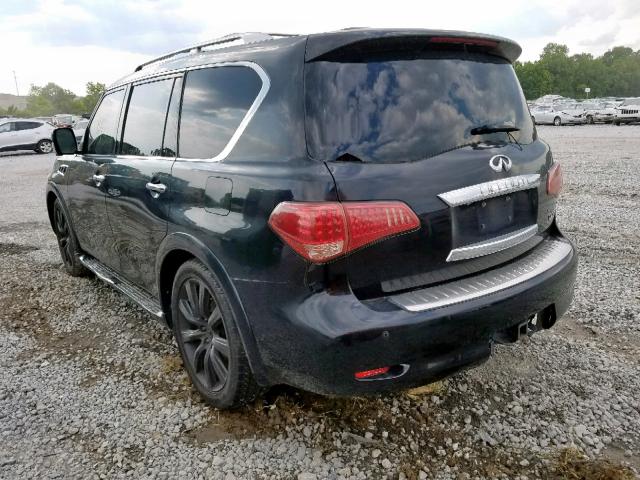 JN8AZ2NE7C9019367 - 2012 INFINITI QX56 BLACK photo 3