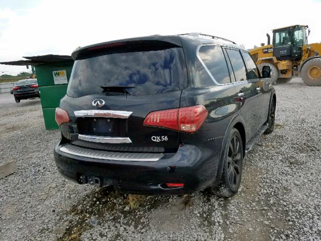 JN8AZ2NE7C9019367 - 2012 INFINITI QX56 BLACK photo 4