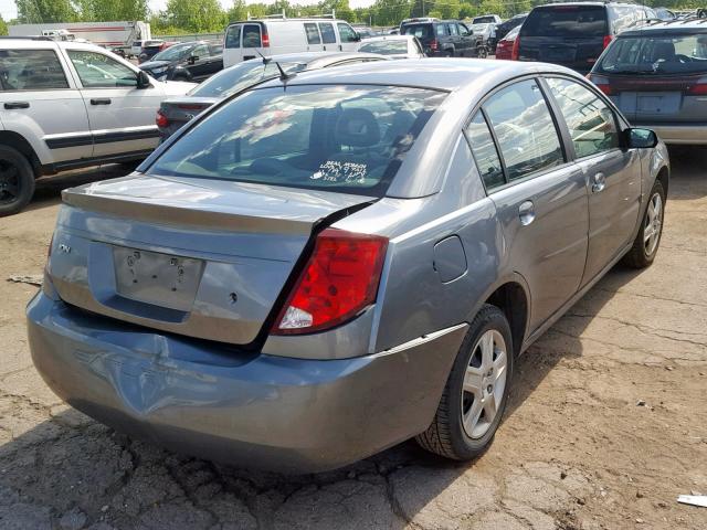 1G8AJ55F56Z209180 - 2006 SATURN ION LEVEL GRAY photo 4