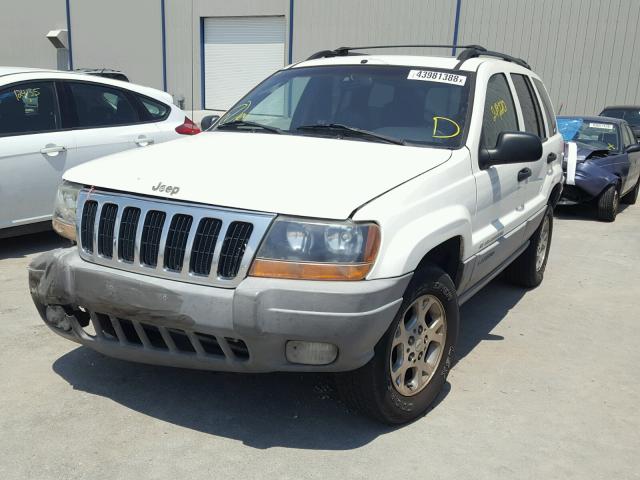 1J4G248N8YC326987 - 2000 JEEP GRAND CHER WHITE photo 2