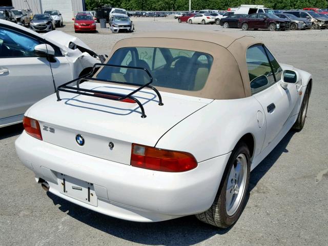 4USCH733XWLD16059 - 1998 BMW Z3 1.9 WHITE photo 4