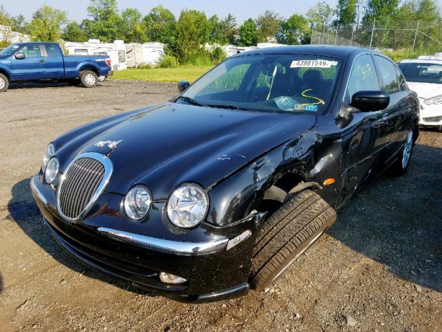 SAJDA01D3YGL75417 - 2000 JAGUAR S-TYPE BLACK photo 2