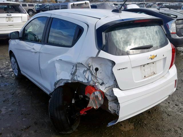 KL8CA6SA3JC429192 - 2018 CHEVROLET SPARK LS WHITE photo 3