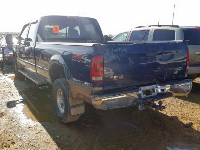 1FTSW31P84ED60453 - 2004 FORD F350 SRW S BLUE photo 3