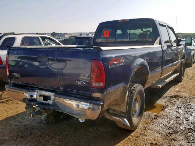 1FTSW31P84ED60453 - 2004 FORD F350 SRW S BLUE photo 4