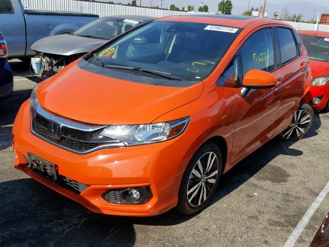 3HGGK5H01JM709952 - 2018 HONDA FIT EX ORANGE photo 2