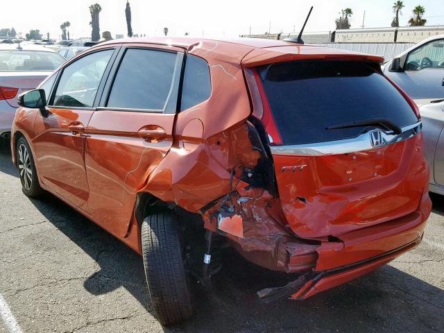 3HGGK5H01JM709952 - 2018 HONDA FIT EX ORANGE photo 3