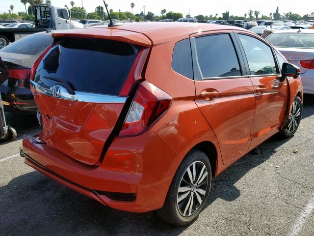 3HGGK5H01JM709952 - 2018 HONDA FIT EX ORANGE photo 4