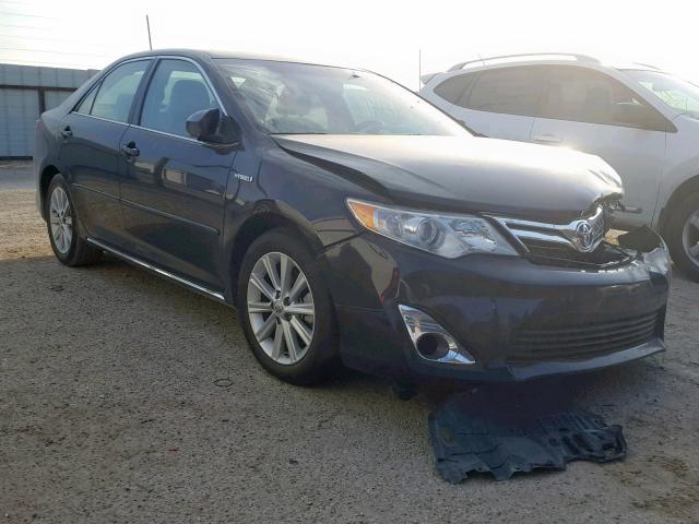 4T1BD1FK6DU066011 - 2013 TOYOTA CAMRY HYBR BLACK photo 1