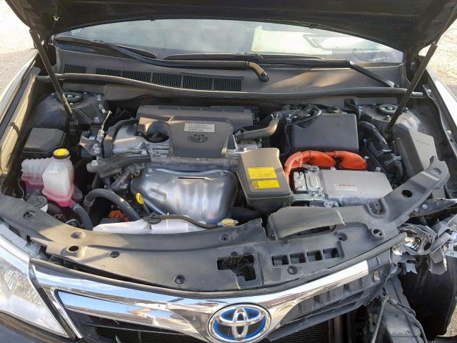 4T1BD1FK6DU066011 - 2013 TOYOTA CAMRY HYBR BLACK photo 7