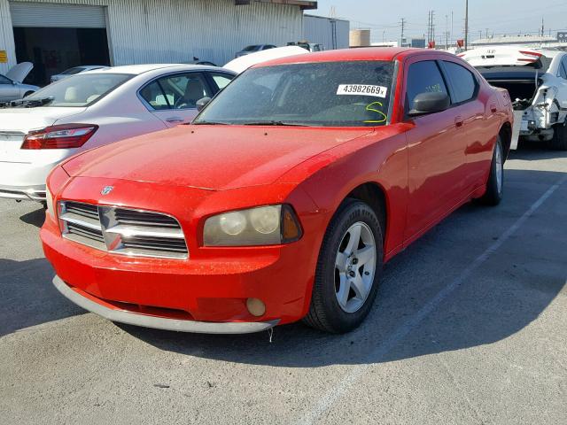 2B3KA33VX9H542005 - 2009 DODGE CHARGER SX RED photo 2