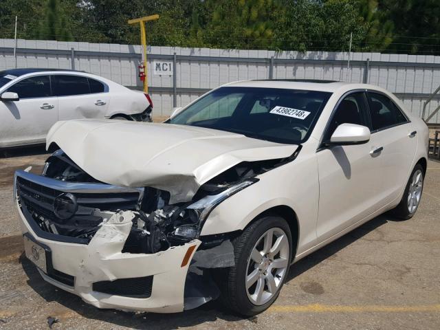 1G6AA5RA7D0121241 - 2013 CADILLAC ATS WHITE photo 2