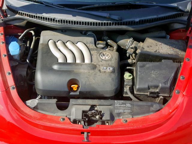 3VWBM31Y35M353501 - 2005 VOLKSWAGEN NEW BEETLE წითელი ფოტო 7