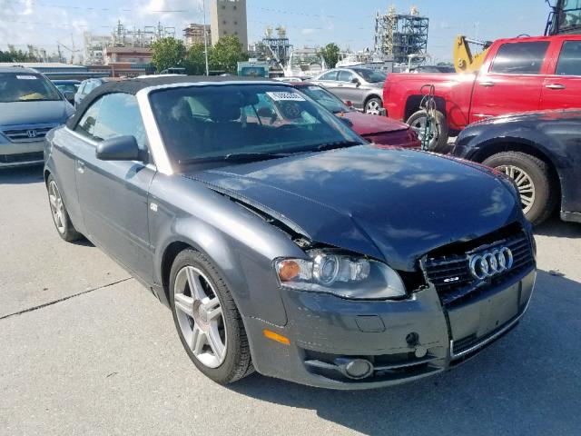 WAUDF48H98K008502 - 2008 AUDI A4 2.0T CA GRAY photo 1