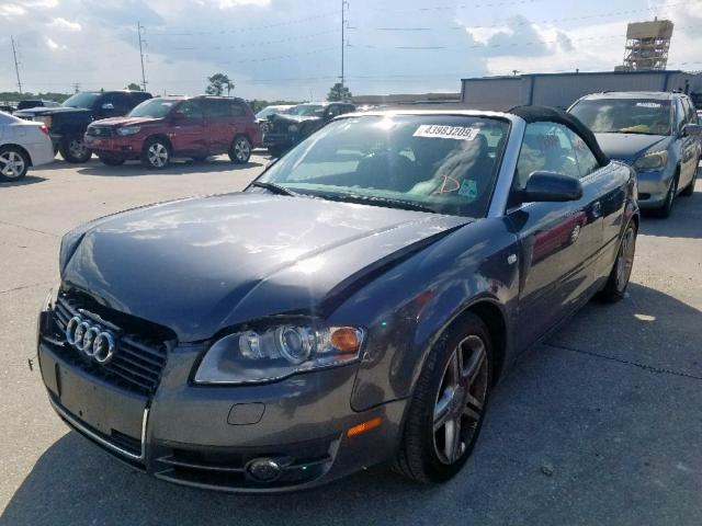 WAUDF48H98K008502 - 2008 AUDI A4 2.0T CA GRAY photo 2