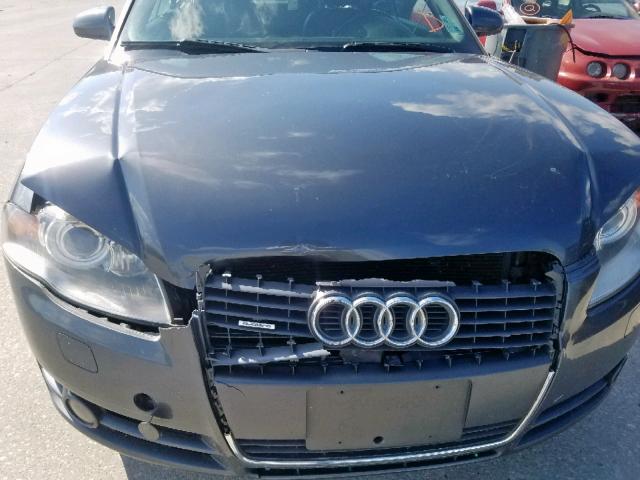 WAUDF48H98K008502 - 2008 AUDI A4 2.0T CA GRAY photo 9