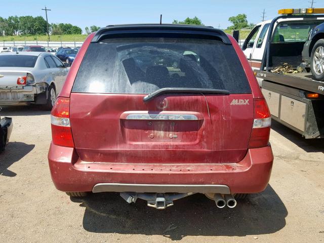 2HNYD18842H536045 - 2002 ACURA MDX TOURIN RED photo 9