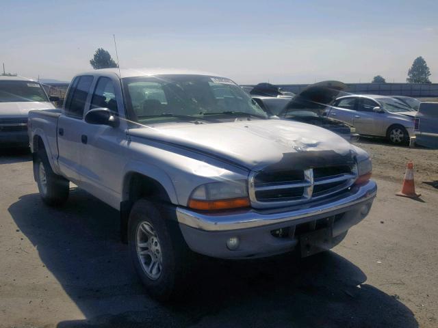 1D7HG48N23S248853 - 2003 DODGE DAKOTA QUA SILVER photo 1