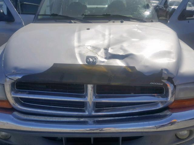 1D7HG48N23S248853 - 2003 DODGE DAKOTA QUA SILVER photo 7