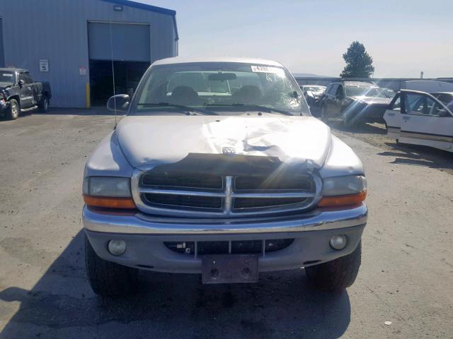 1D7HG48N23S248853 - 2003 DODGE DAKOTA QUA SILVER photo 9