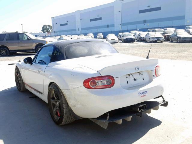 JM1NC2MF4D0227253 - 2013 MAZDA MX-5 MIATA WHITE photo 3