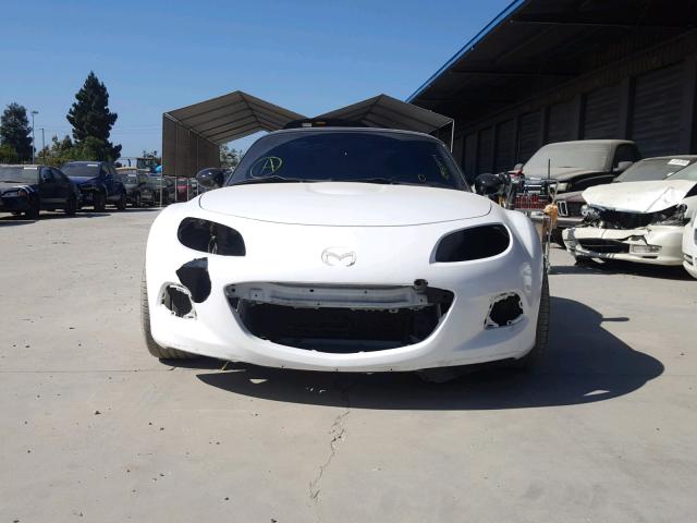 JM1NC2MF4D0227253 - 2013 MAZDA MX-5 MIATA WHITE photo 9