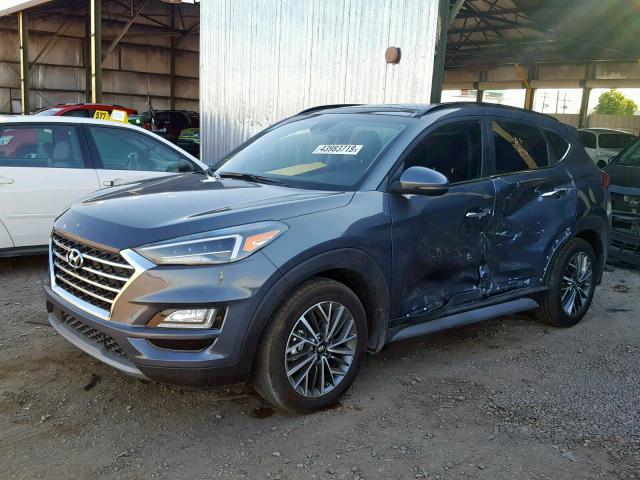 KM8J33AL0KU015532 - 2019 HYUNDAI TUCSON LIM GRAY photo 2