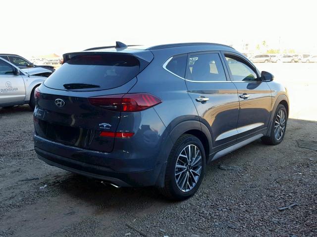 KM8J33AL0KU015532 - 2019 HYUNDAI TUCSON LIM GRAY photo 4