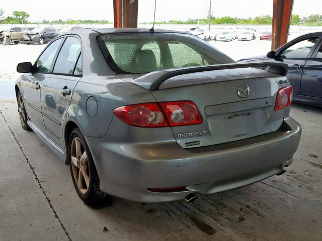 1YVHP80D355M03698 - 2005 MAZDA 6 S GREEN photo 3