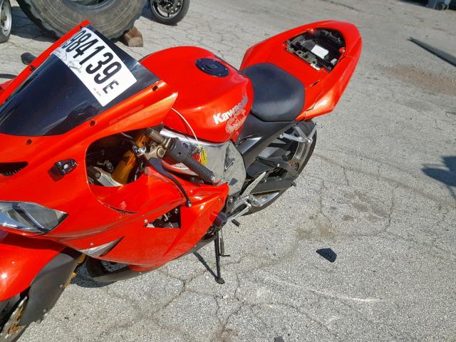 JKAZXCC165A033847 - 2005 KAWASAKI NINJA ZX 1 ORANGE photo 9