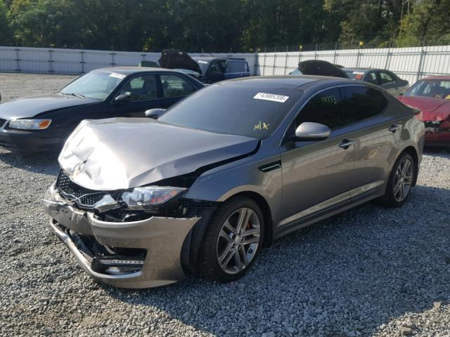 5XXGR4A64DG175743 - 2013 KIA OPTIMA SX GRAY photo 2