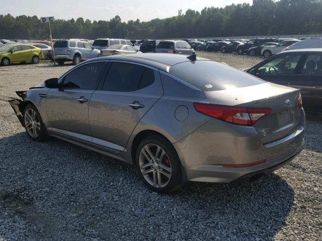 5XXGR4A64DG175743 - 2013 KIA OPTIMA SX GRAY photo 3