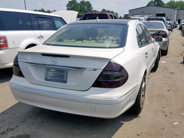 WDBUF56XX7B012722 - 2007 MERCEDES-BENZ E 350 WHITE photo 4