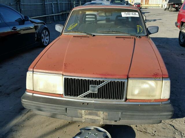 YV1AX8844J1298158 - 1988 VOLVO 244 DL RED photo 10